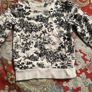 Kids French Black & White Toile Printed Top Janie & Jack 4
